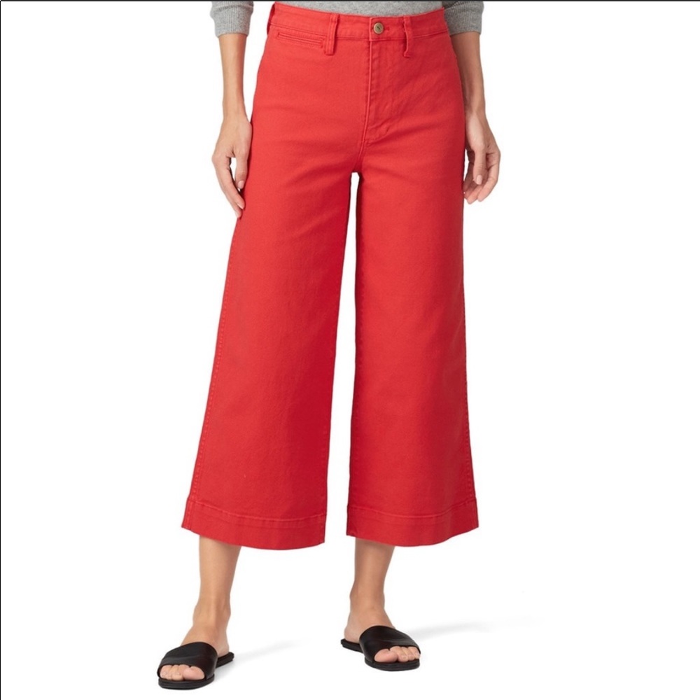 Madewell Wide-Leg Emmet Crop Pants